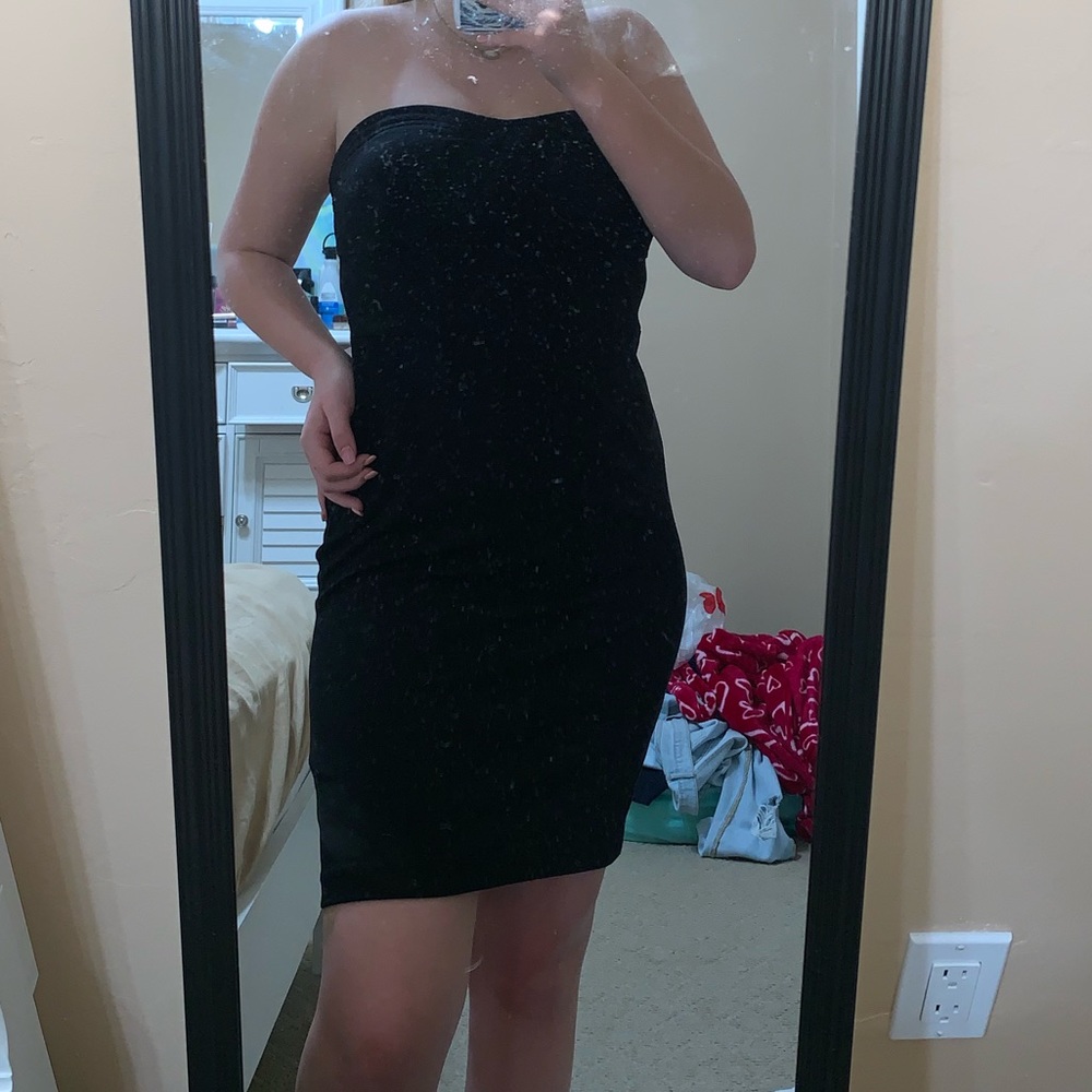 BODYCON BLACK DRESS - Picture 3 of 7